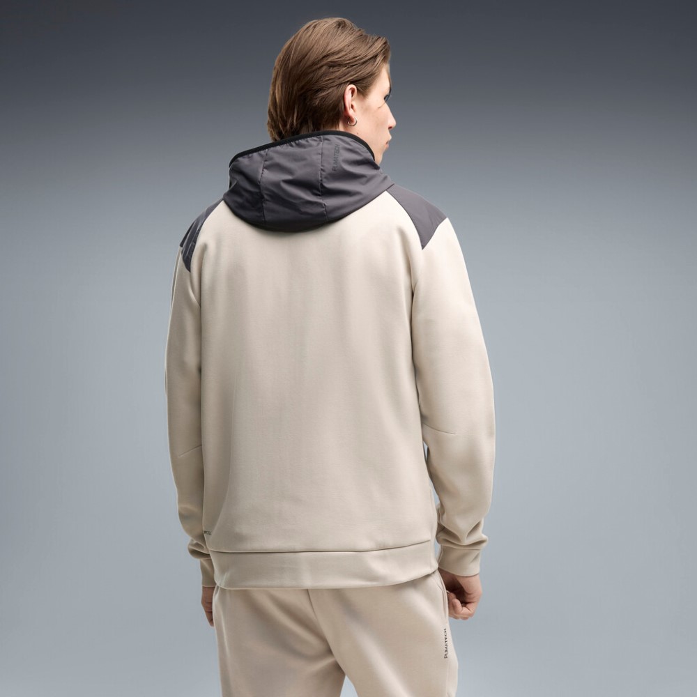 PUMA PUMATECH MATERIAL MIX FULL-ZIP HOODIE DK