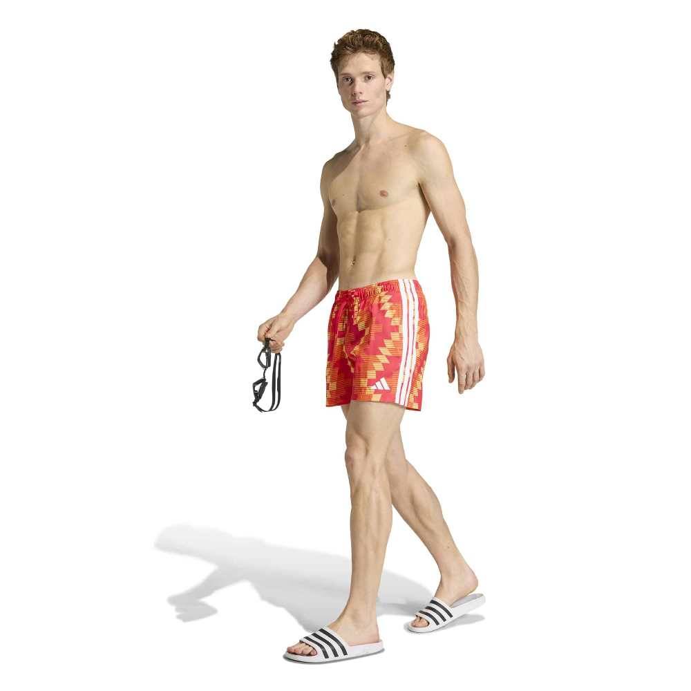 ADIDAS M FOOTBALL-INSPIRED GRAPHIC SWIM SHORTS 5-INCH
