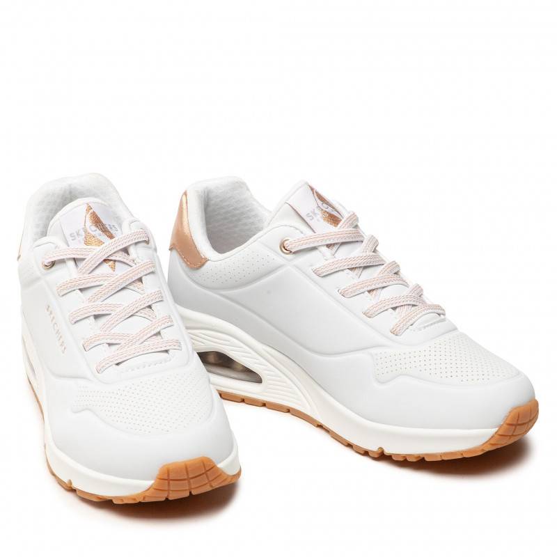 SKECHERS WOMENS SHIMMER AWAY SNEAKERS