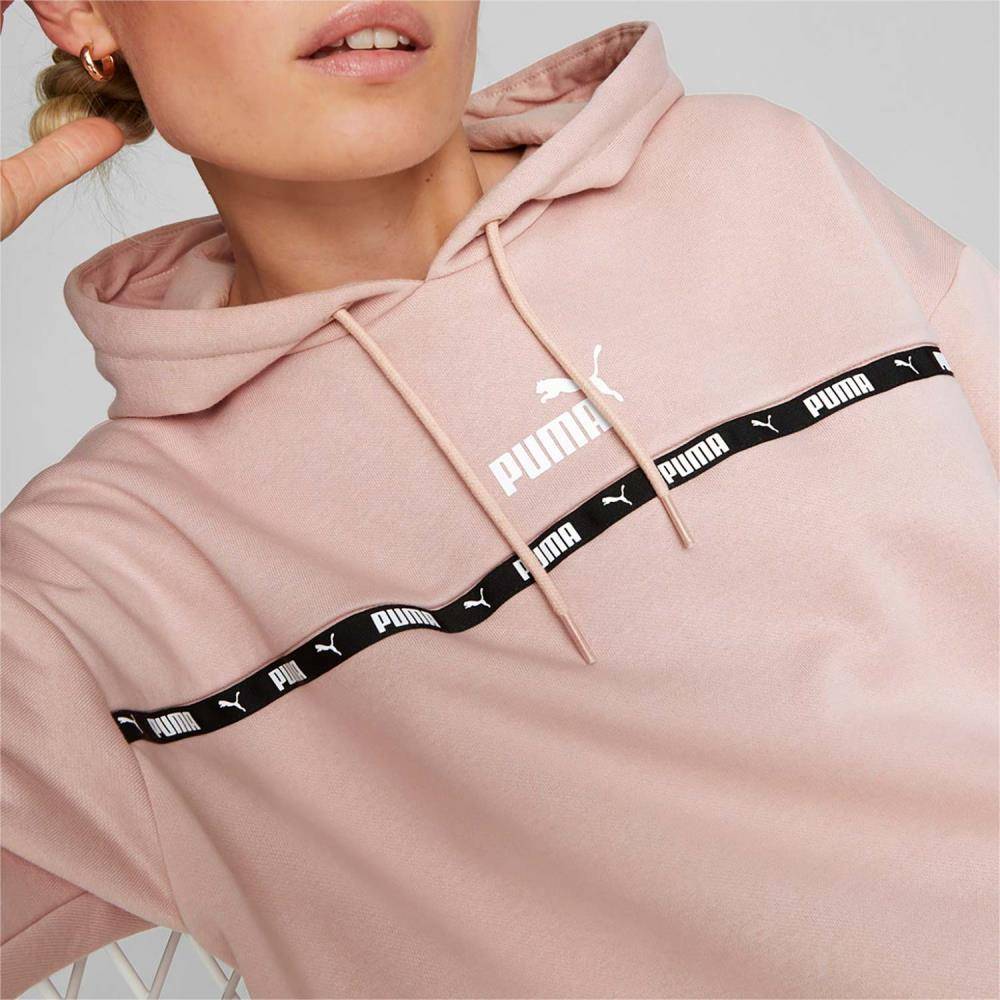PUMA POWER TAPE WOMENS FLEECE HOODIE