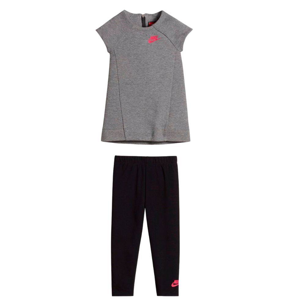 NIKE LITTLE GIRLS TECH FLEECE DRESS 2PCS