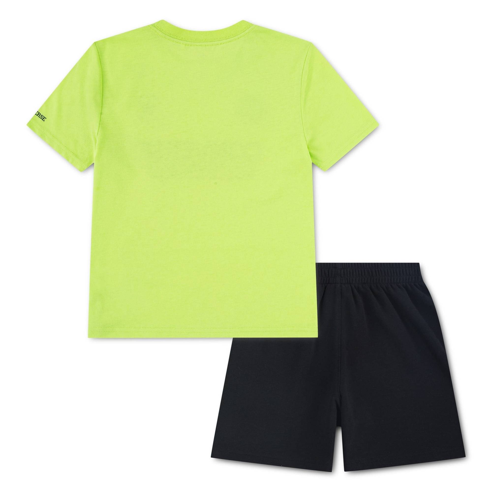 CONVERSE LITTLE BOYS MULTI HIT GFX SHORT SET