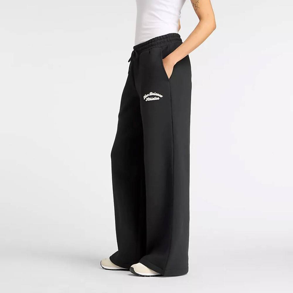 NEW BALANCE LINEAR HERITAGE FLEECE WIDE LEG PANT