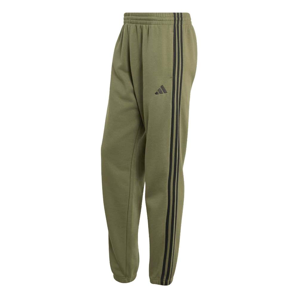 ADIDAS M ESSENTIALS 3-STRIPES FLEECE TAPERED CUFFED PANTS