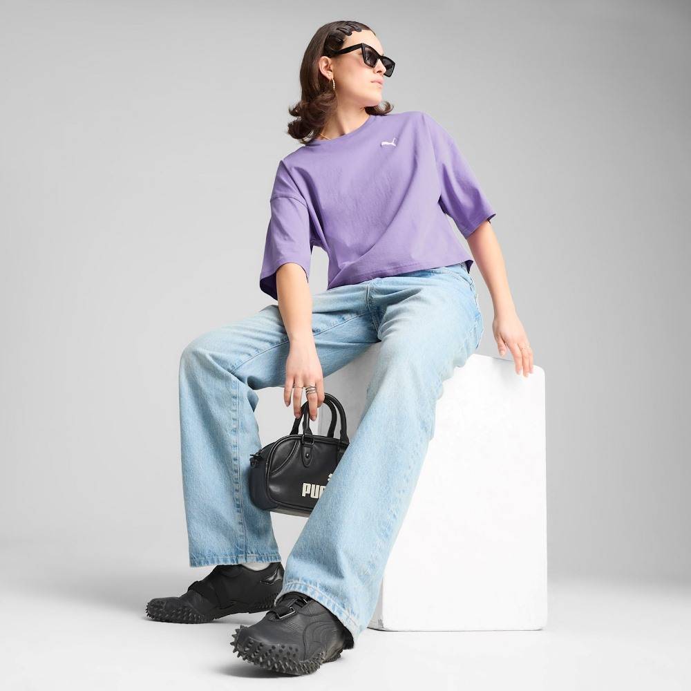PUMA WARDROBE ESS OVERSIZED SHORT TEE
