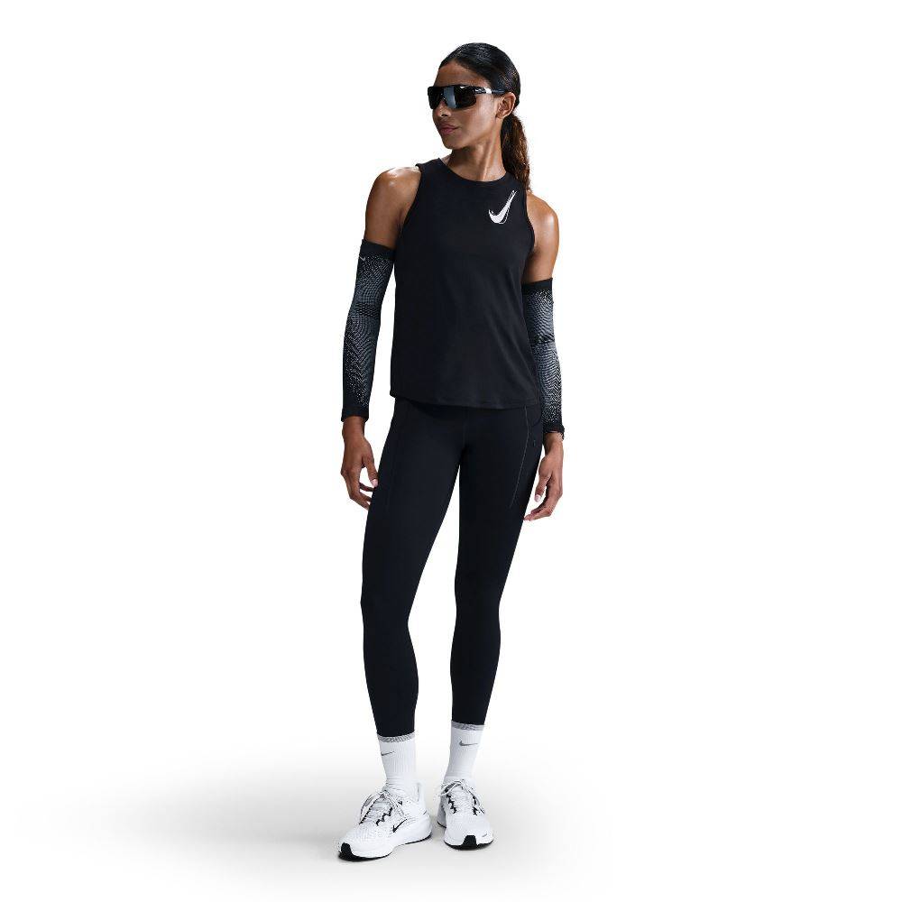 NIKE ONE DRI-FIT WOMENS SWOOSH RUNNING TANK TOP