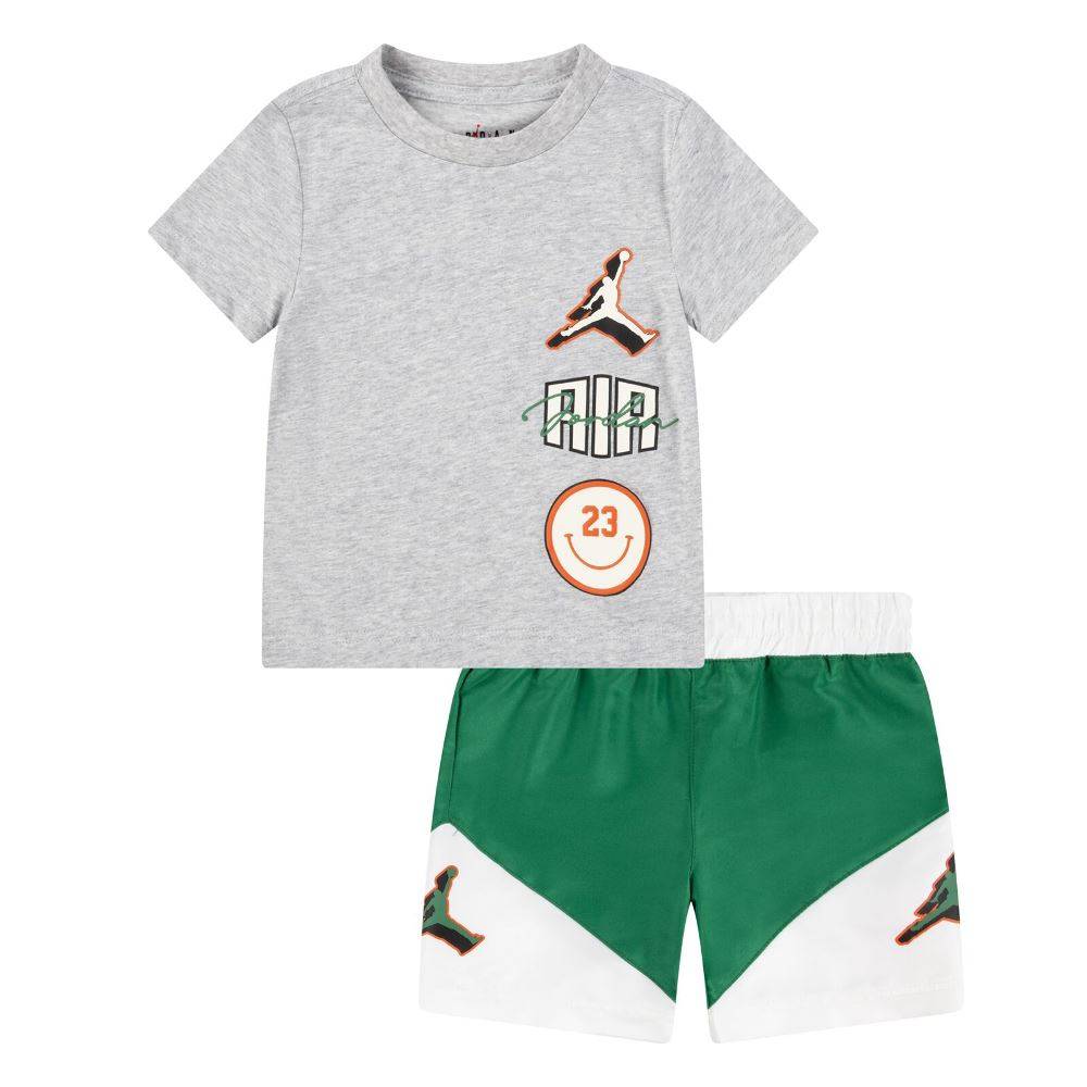 NIKE JORDAN LITTLE BOYS JUMPMAN STACKED PLAY SHORT