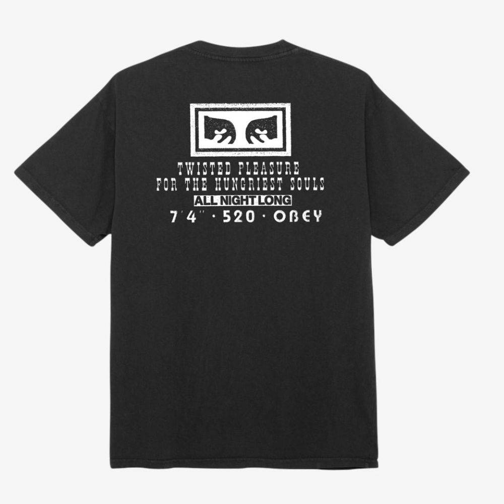 OBEY TWISTED PLEASURE CLASSIC PIGMENT TEE