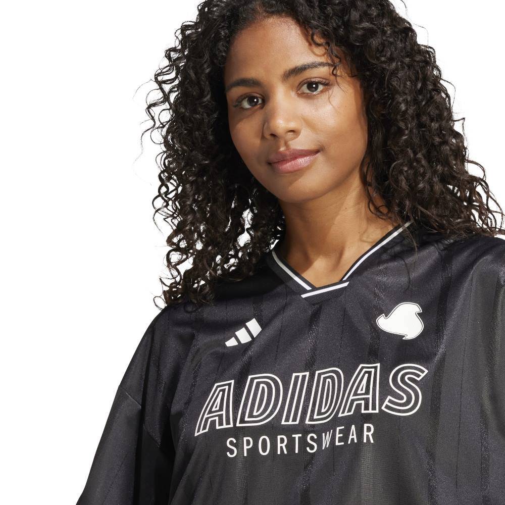 ADIDAS TIRO CUT 3 STRIPES OVERSIZED MESH JERSEY