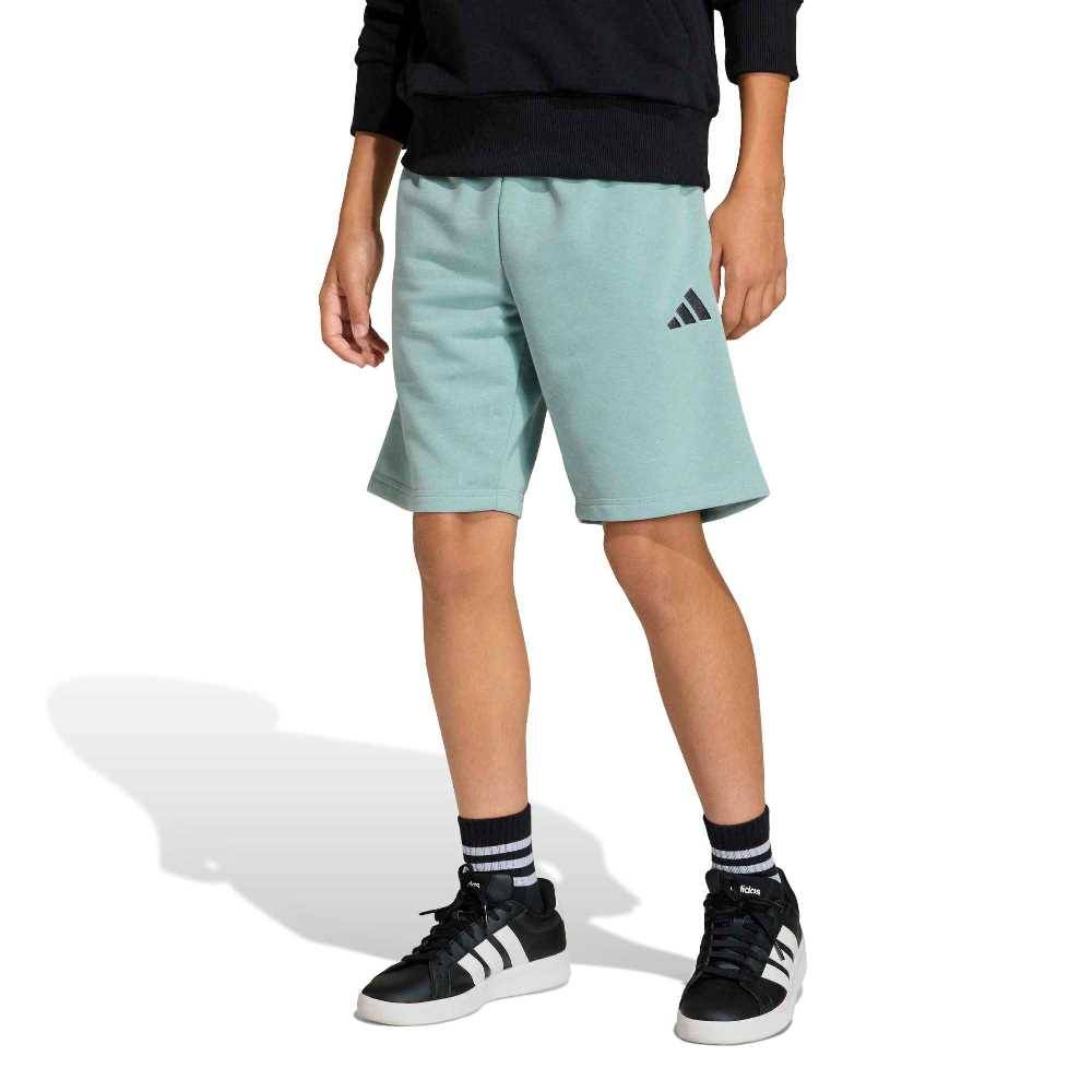 ADIDAS BOYS FRENCH TERRY SLOGAN SHORTS