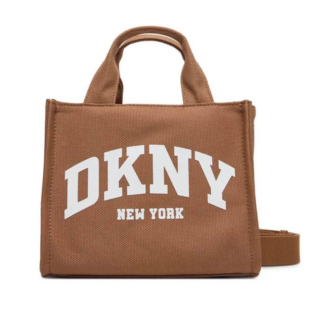 DKNY HADLEE SMALL CANVAS LOGO TOTE