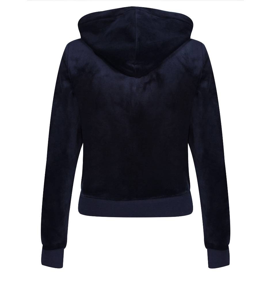 JUICY COUTURE ROBERTSON CLASSIC VELOUR ZIP HOODIE