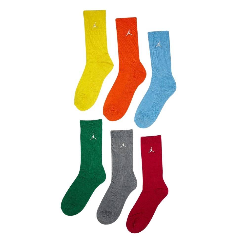 NIKE JORDAN EVERYDAY ESSENTIALS 6PK CREW SOCKS
