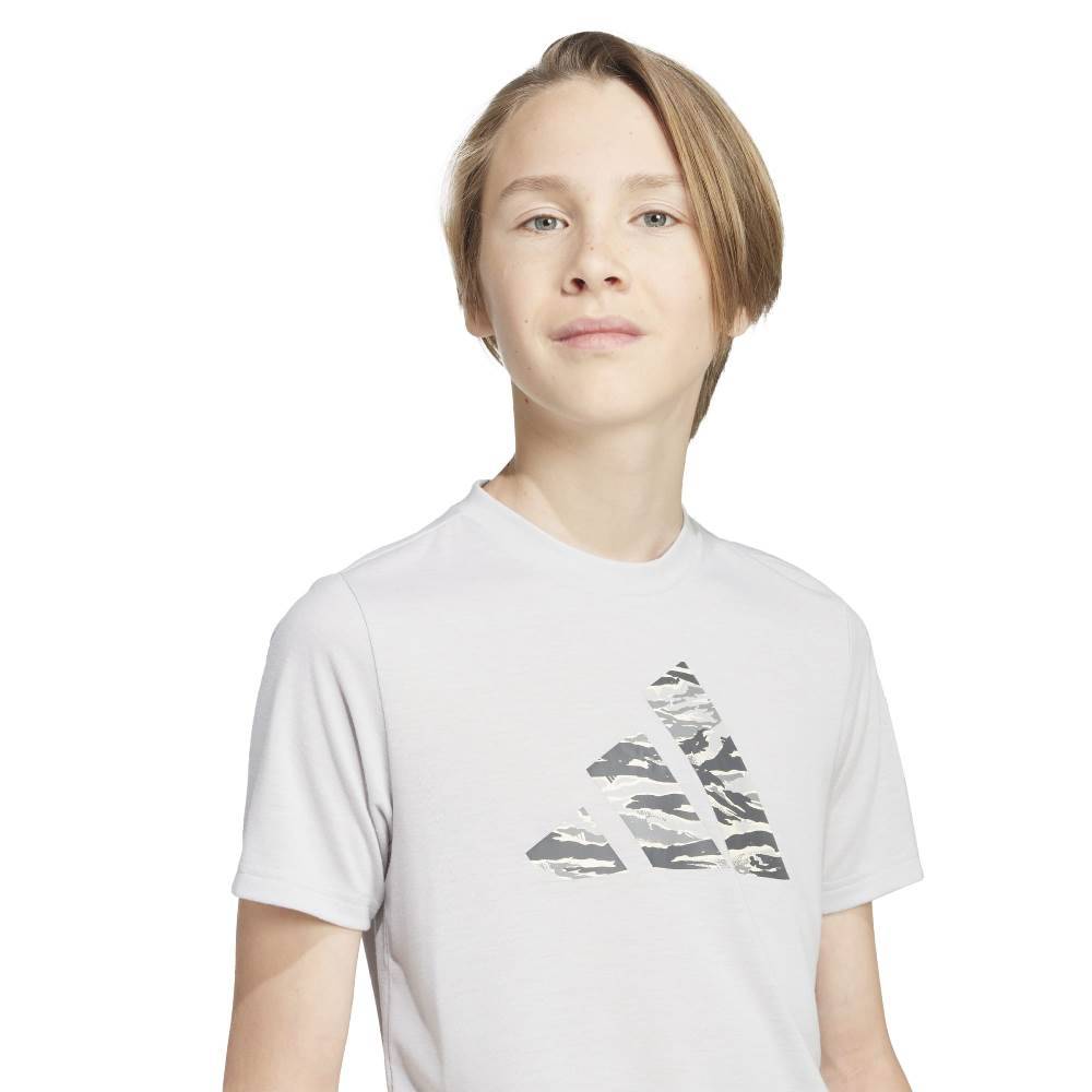 ADIDAS YOUTH TRAIN ESSENTIALS CAMO PRINT T-SHIRT