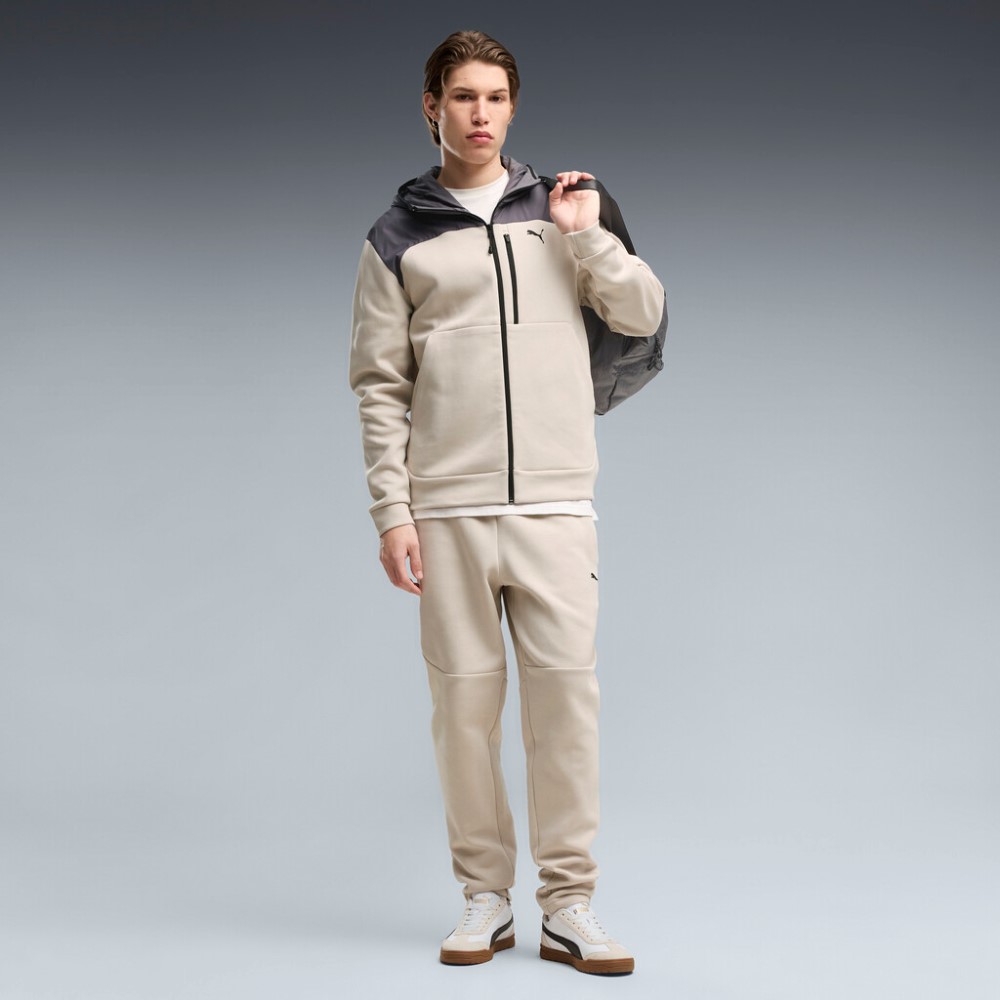 PUMA PUMATECH MATERIAL MIX FULL-ZIP HOODIE DK