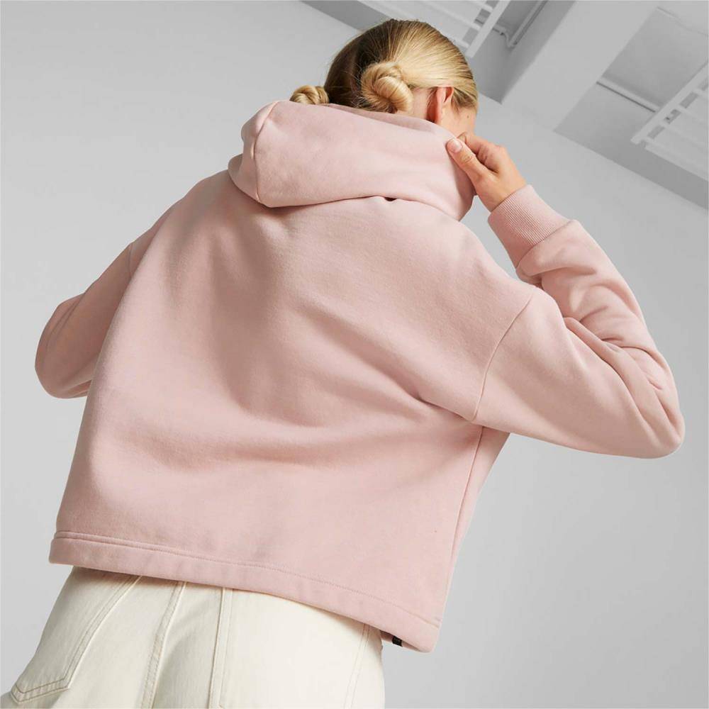 PUMA POWER TAPE WOMENS FLEECE HOODIE