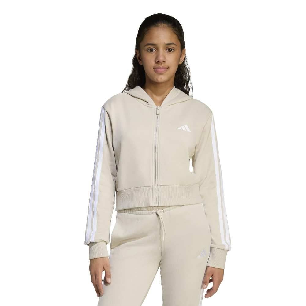 ADIDAS GIRLS ESSENTIALS FULL ZIP HOODIE