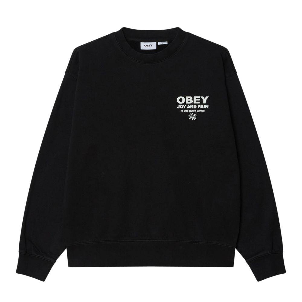 OBEY JOY FADED CREW FLEECE