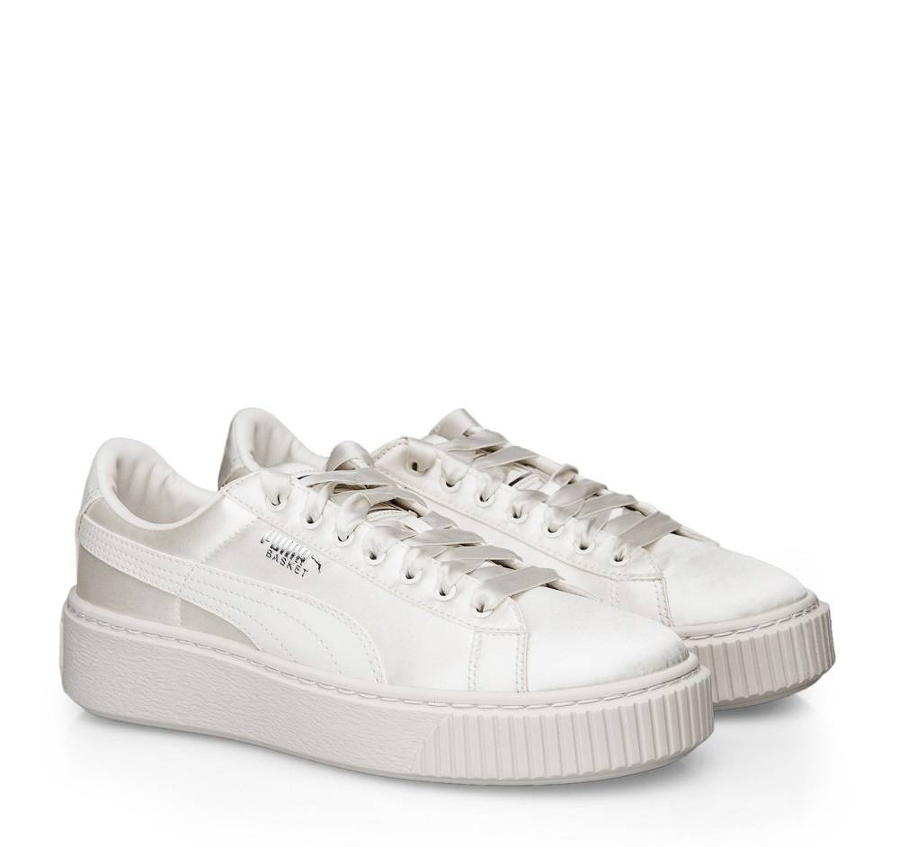 PUMA BASKET PLATFORM TWEEN GIRLS SHOES