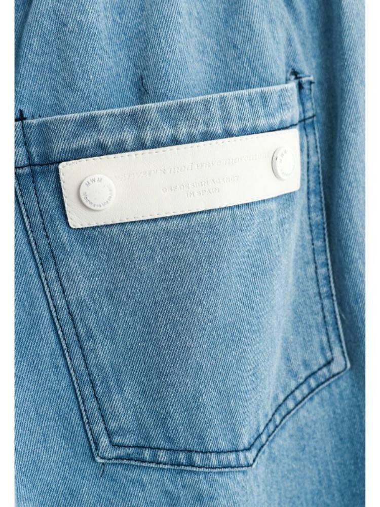 MWM TEDDY BEAR WIDE LEG DENIM PANTS