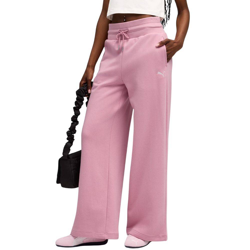 PUMA WARDROBE ESS RELAXED WIDE LEG SWEATPANTS TR