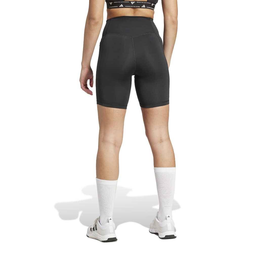 ADIDAS OPTIME ESSENTIALS STASH POCKET 7INCH SHORT LEGGINGS