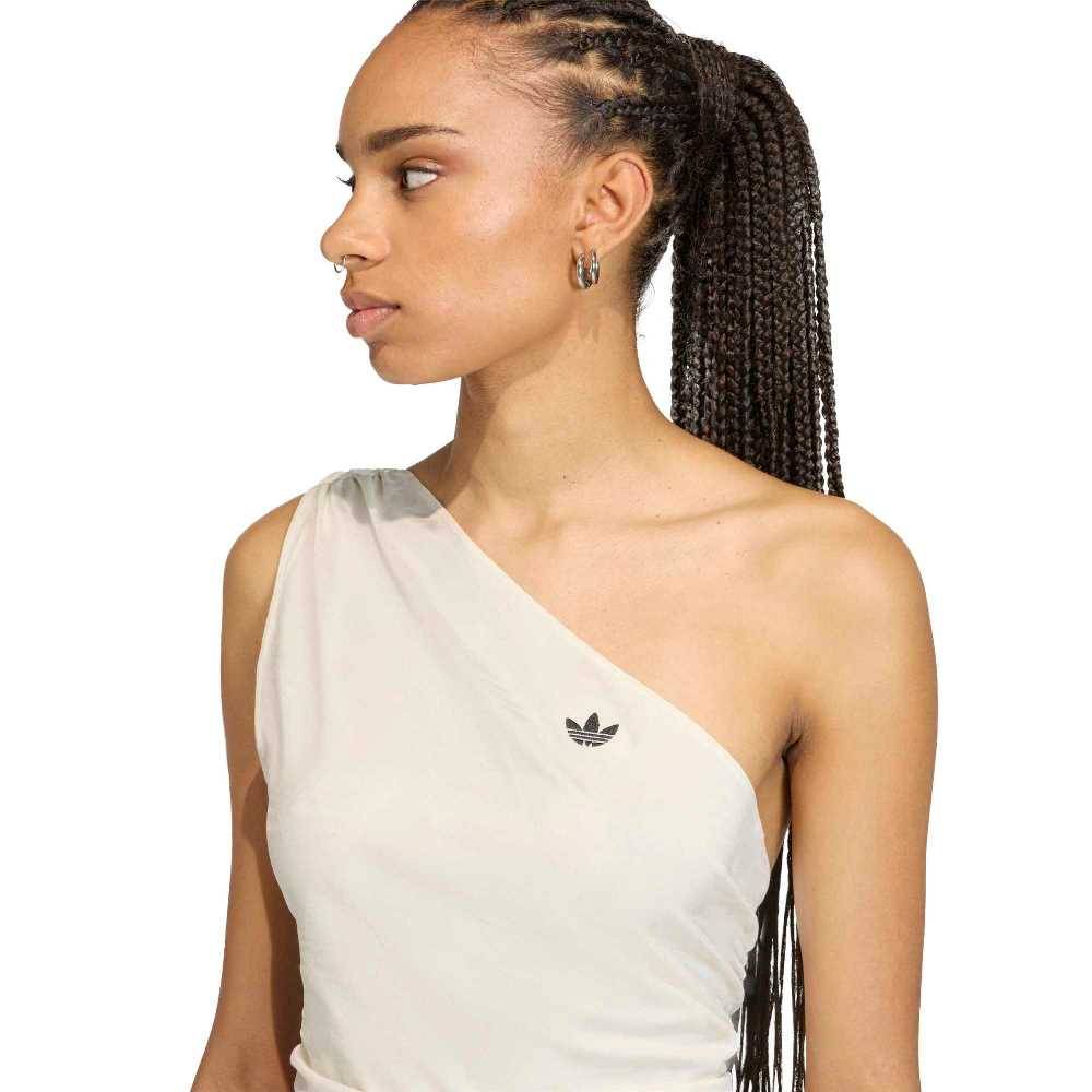 ADIDAS ORIGINALS ROUCHED ONE SHOULDER TOP