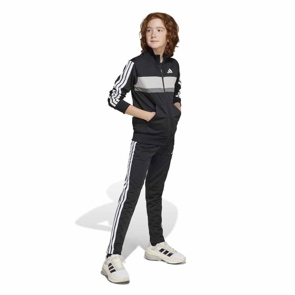 ADIDAS YOUTH SEASONAL ESSENTIALS TIBERIO 3 STRIPES TRICOT TRACKSUIT