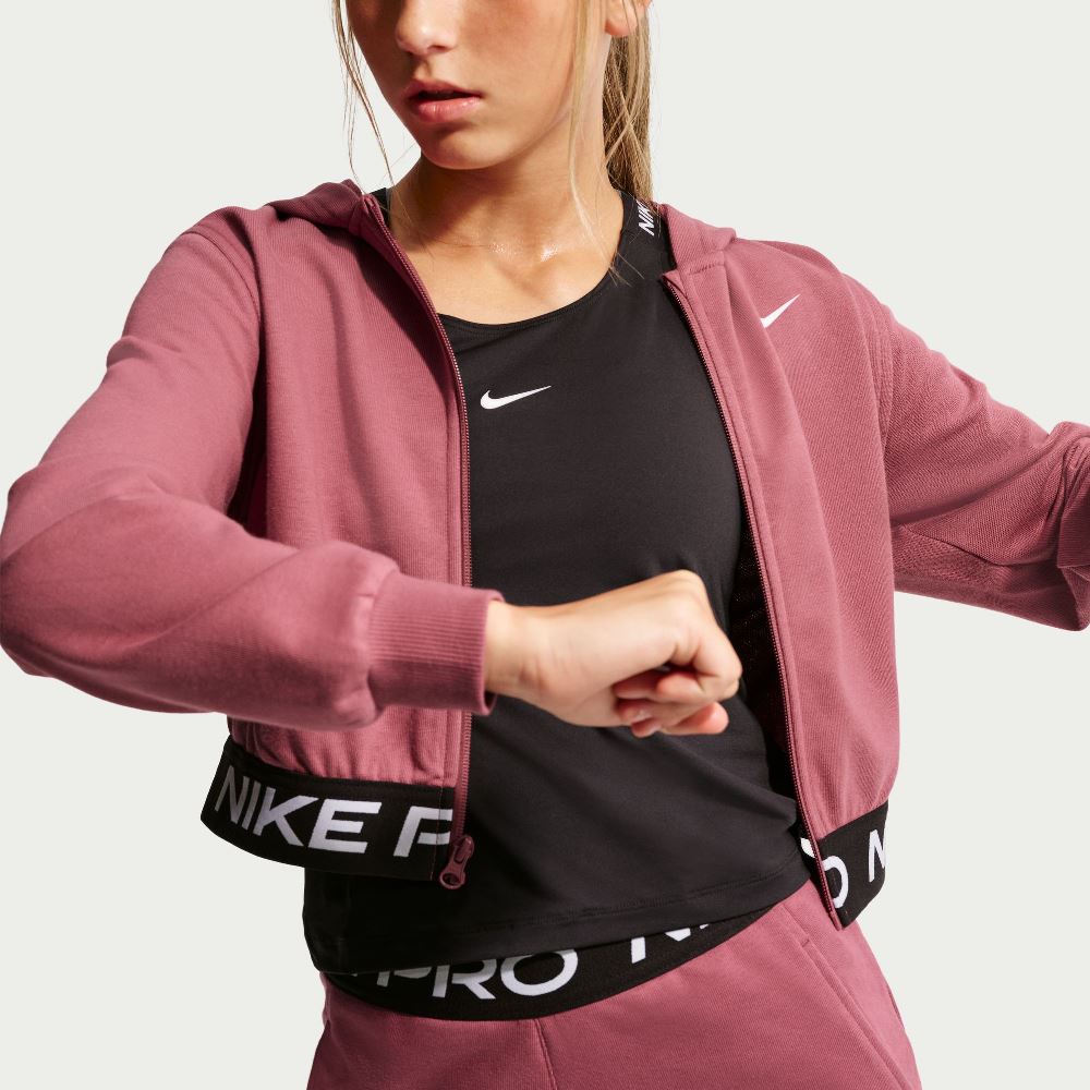 NIKE PRO DRI-FIT FULL-ZIP GIRL HOODIE