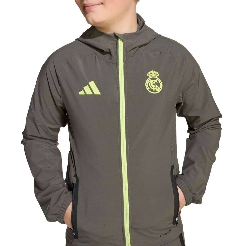 ADIDAS YOUTH REAL MADRID TIRO25 COMPETITION VIS TECH TRAVEL JACKET