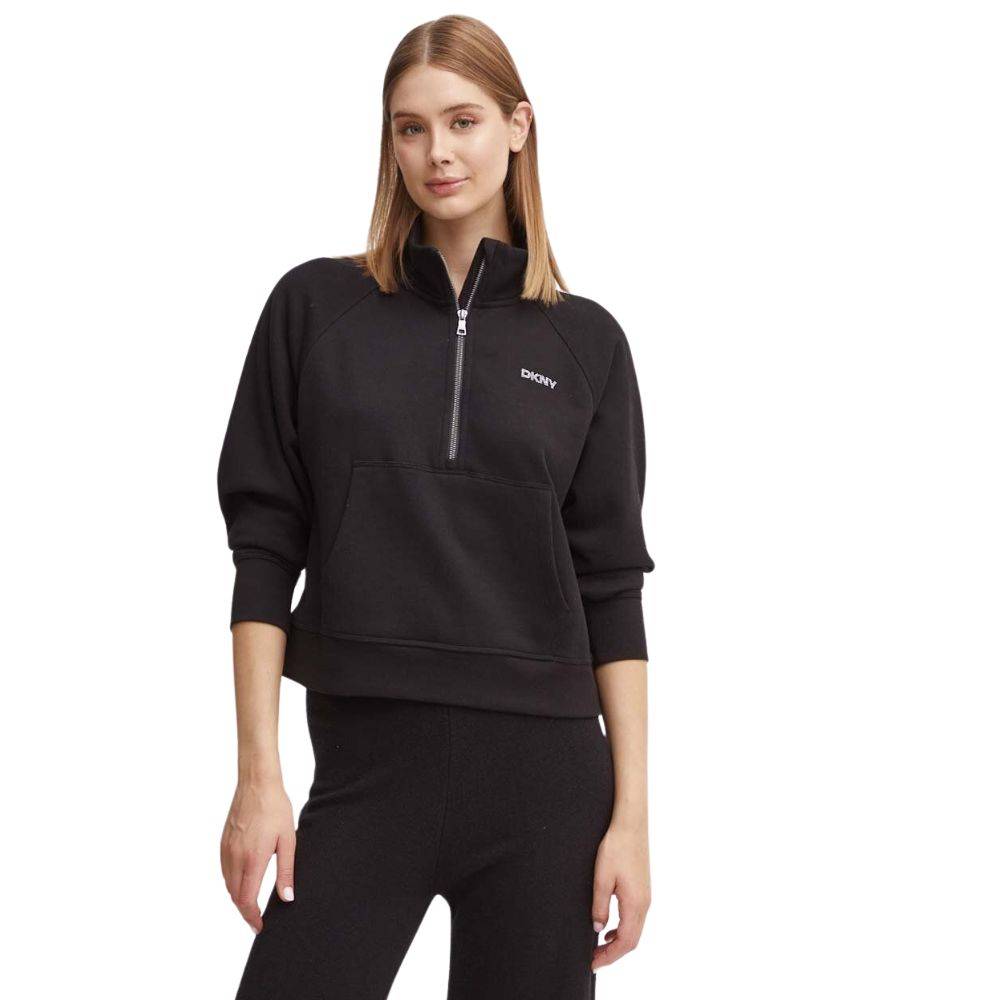 DKNY MINI STUD LOGO 1/2 ZIP