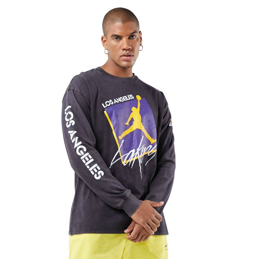 NIKE NBA L.A. LAKERS STATEMENT MAX 90 LS TEE