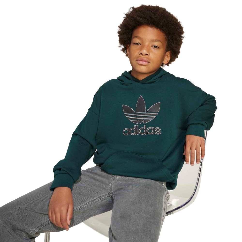 ADIDAS ORIGINALS YOUTH OVERSIZE HOODIE BIG LOGO EXECUTION