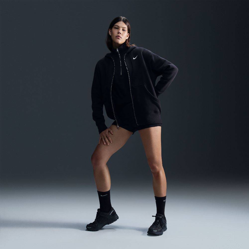 NIKE WOMENS PHOENIX FLEECE FULL-ZIP HOODIE