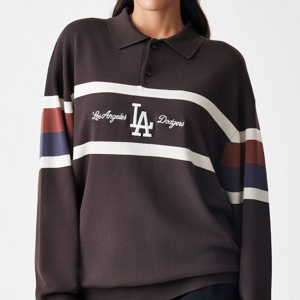 NEW ERA MLB KNIT RUGBY LOS ANGELES DODGERS