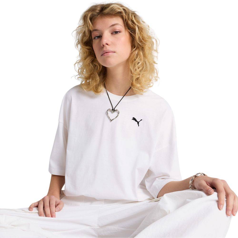 PUMA WARDROBE ESS OVERSIZED SHORT TEE