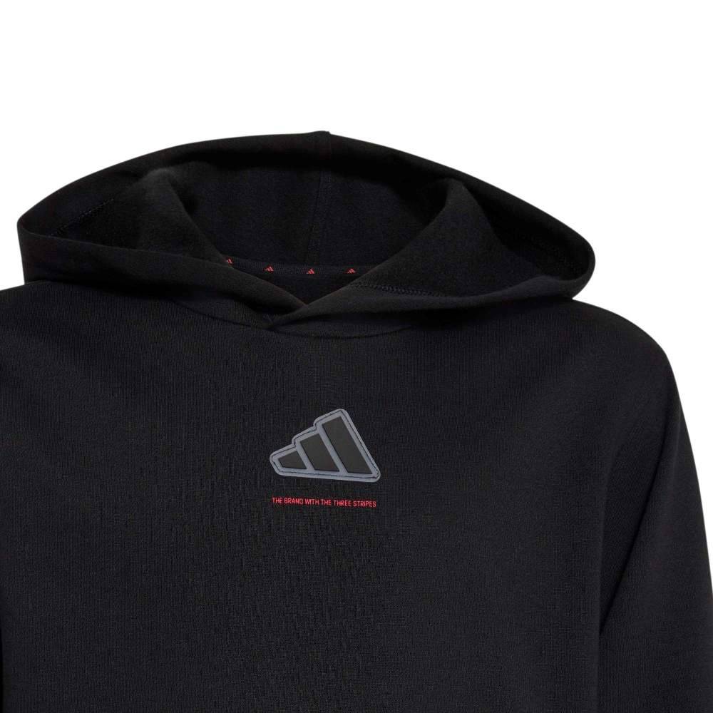 ADIDAS BOYS SLOGAN FLEECE HOODIE