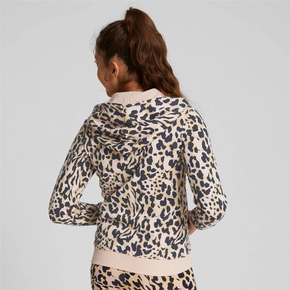 PUMA ALPHA GIRLS PRINTED FULL-ZIP HOODIE