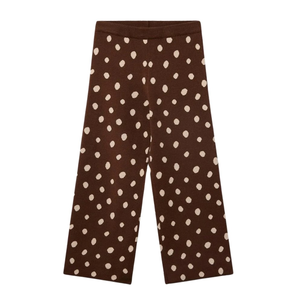 COMPANIA FANTASTICA CATAHOULA POLKA DOT KNIT TROUSERS