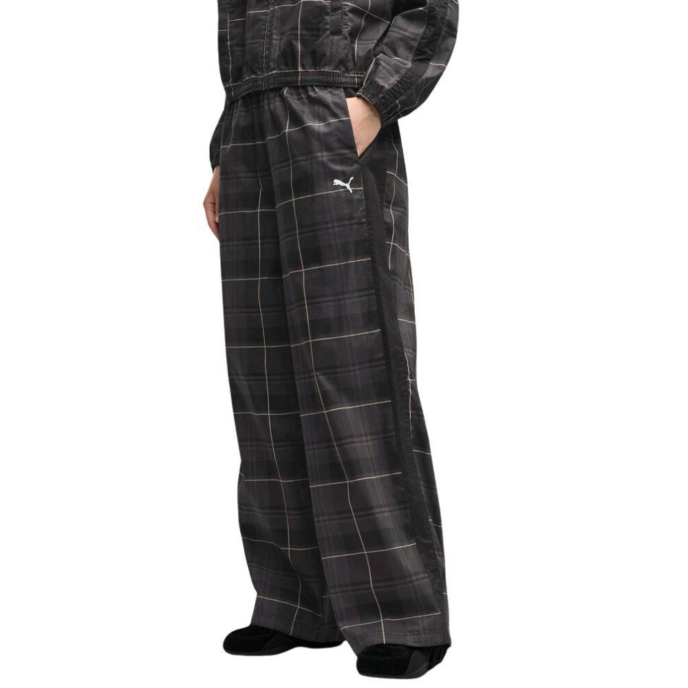 PUMA T7 RELAXED TARTAN WOVEN PANTS OP