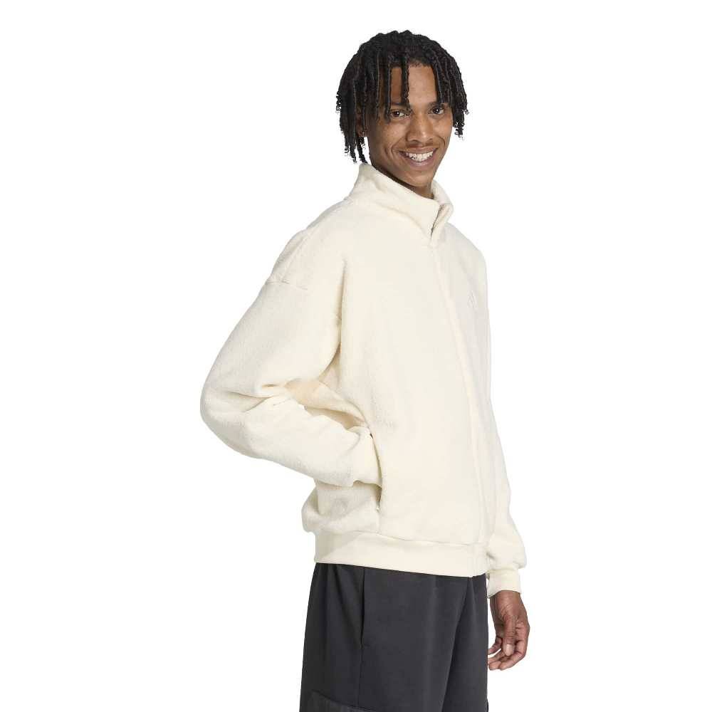 ADIDAS M FUTURE ICONS SMALL LOGO LOW PILE FLEECE TRACKTOP