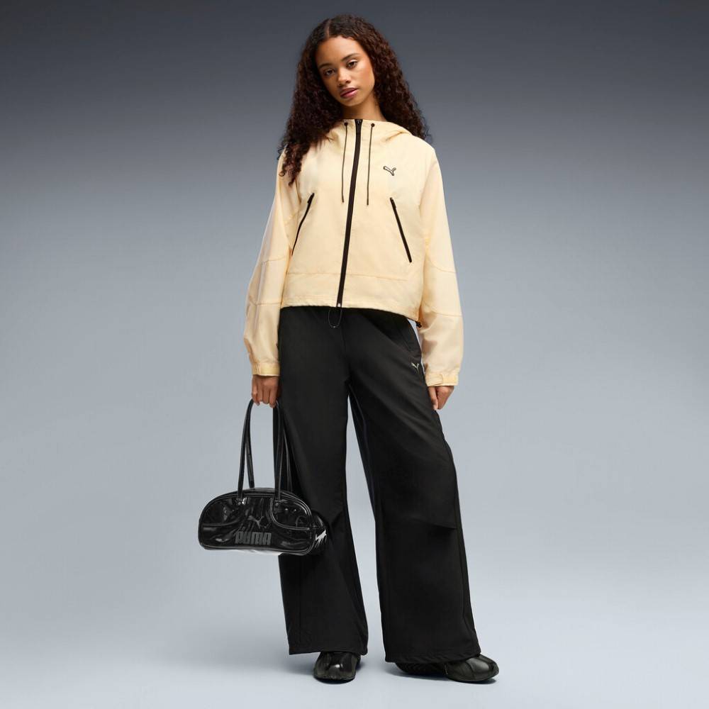 PUMA STREET GLAM OVERSIZED SHORT HOODED WOVEN JACKET