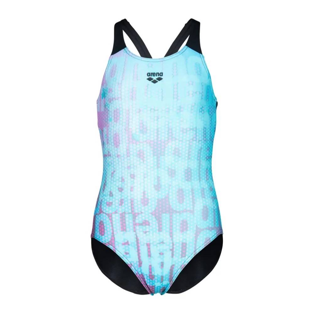 ARENA GIRL'S  MULTI COLOURS SWIMSUIT V BACK