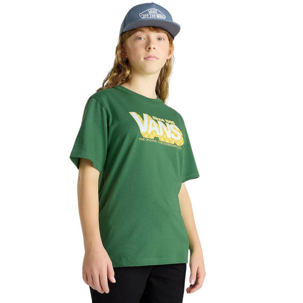 VANS BOYS CHECKER DROP SS TEE