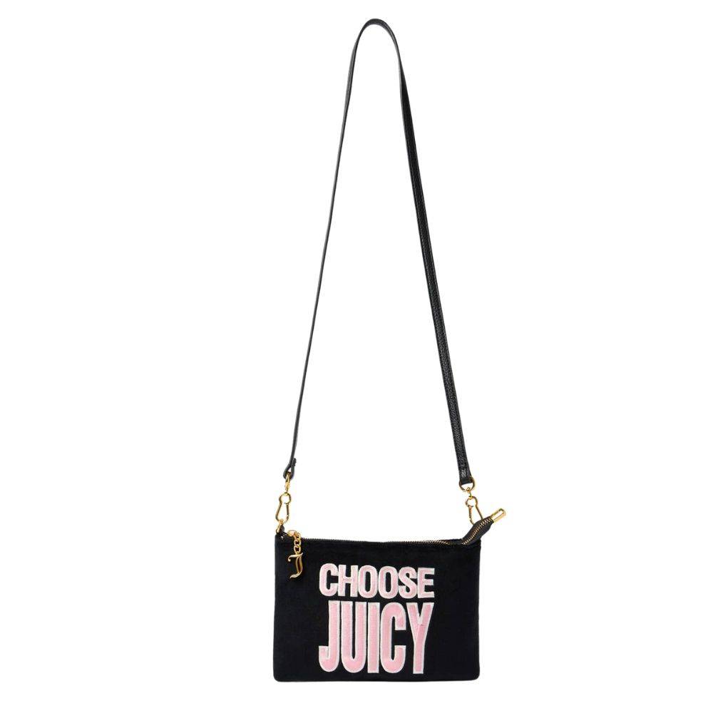 JUICY COUTURE ELLA VELOUR FLAT POUCH