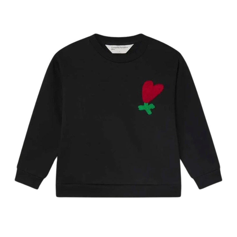COMPANIA FANTASTICA CYCLAMEN PATCH SWEATSHIRT