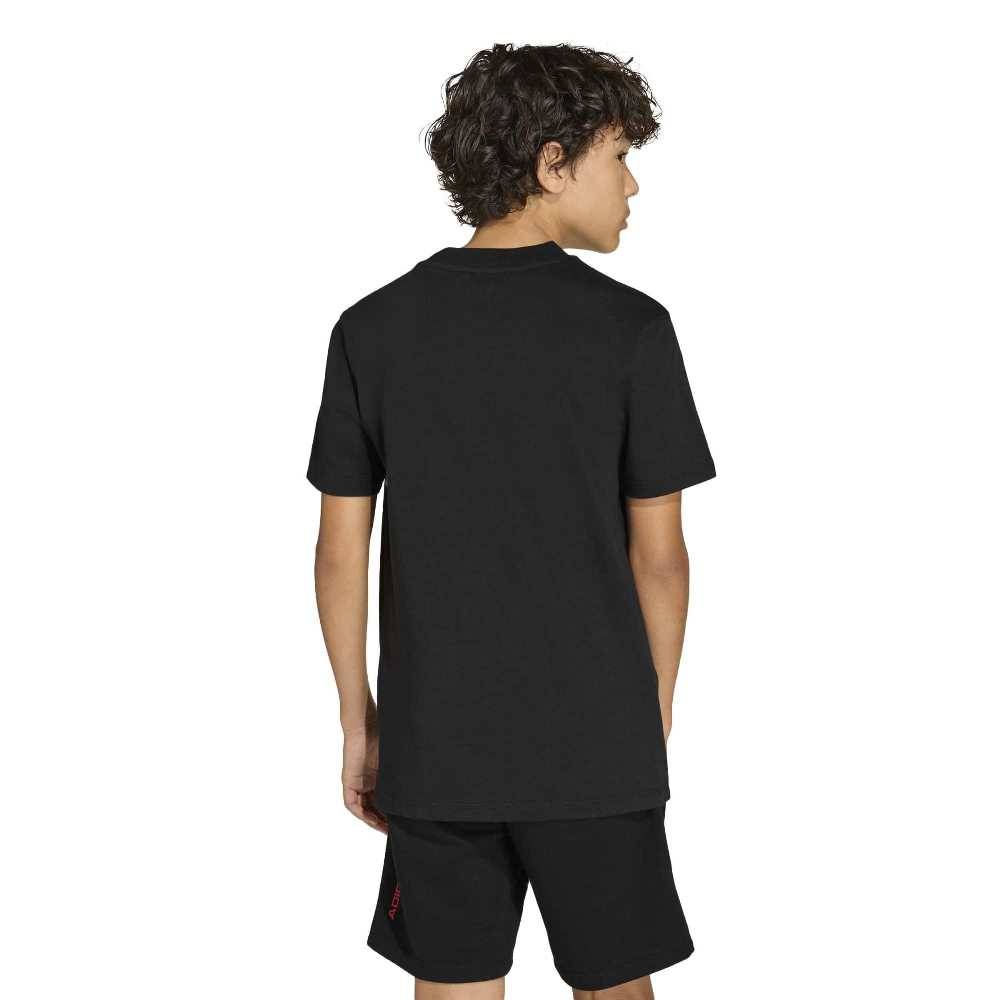 ADIDAS BOYS SLOGAN SINGLE JERSEY T-SHIRT