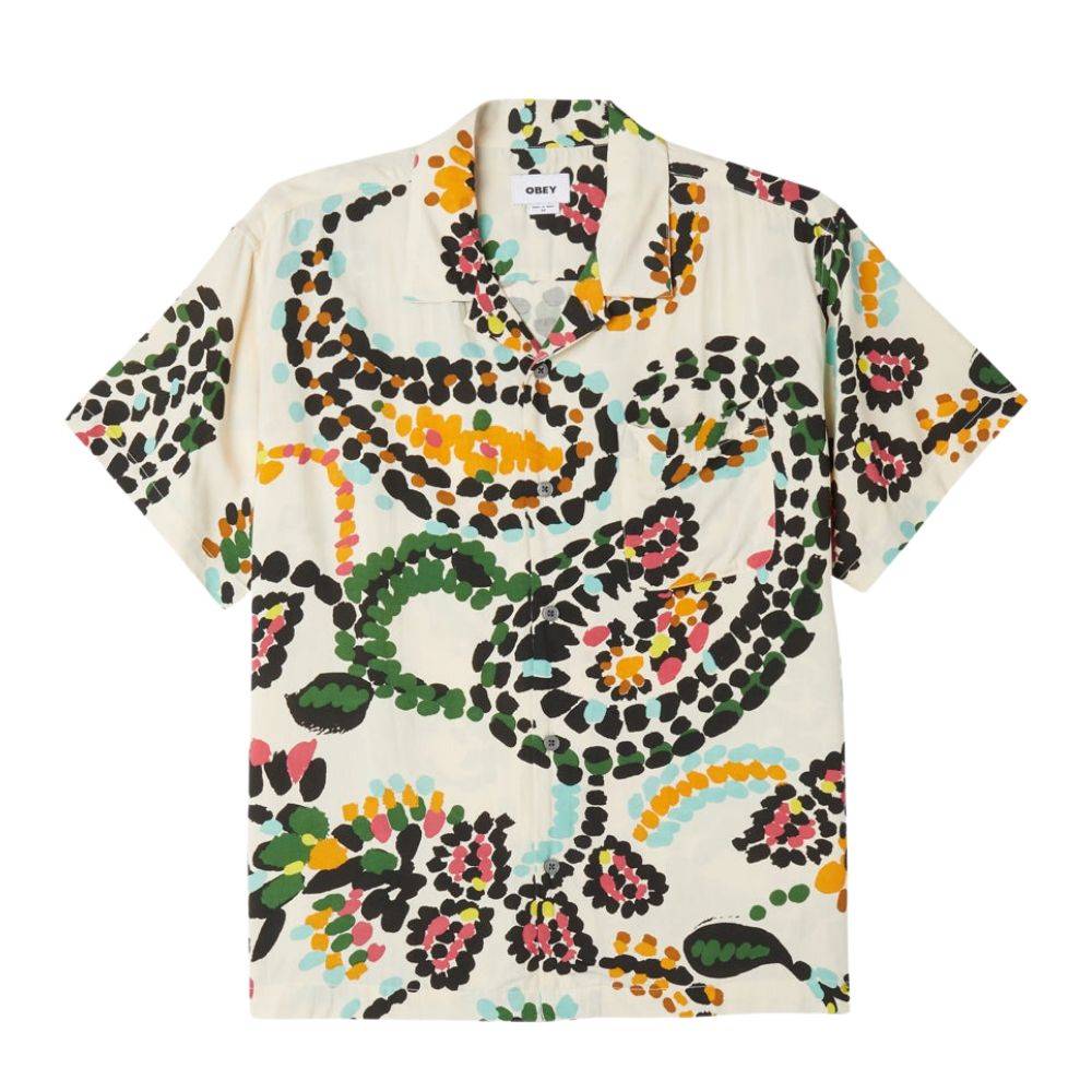 OBEY PAISLEY DOTS WOVEN S/S