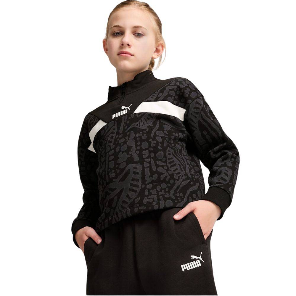 PUMA POWER HYPERNATURAL AOP HALF-ZIP FL G
