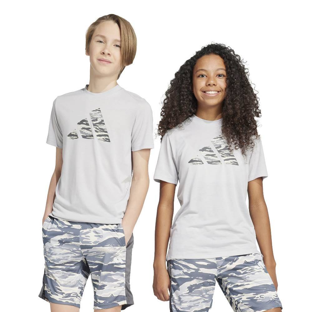 ADIDAS YOUTH TRAIN ESSENTIALS CAMO PRINT T-SHIRT